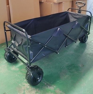 広い車輪が付いている実用的な特大折るワゴン携帯用折りたたみカート ワゴン