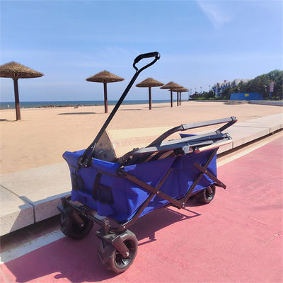 PUの車輪は70kg屋外の折り畳み式動かされたワゴン キャンプの折るプラットホーム ワゴンに荷を積む
