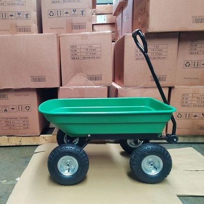 50L頑丈な庭のダンプのカートの実用的なダンプのカートの庭のダンプのトロリー