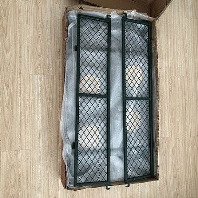 頑丈な50L庭の網のカートのヤードの4つの車輪と屋外鋼鉄網ワゴン