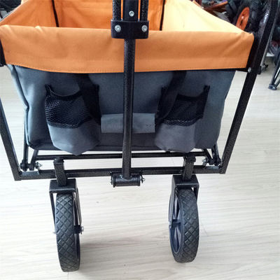 4つの車輪折り畳み式ワゴン カートのステンレス鋼 フレームの屋外の折るワゴン