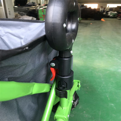 鉄骨フレームの車輪折り畳み式ワゴン カート112cm折る屋外の実用的なワゴン