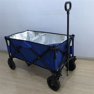 ポリ塩化ビニールの車輪絶縁層が付いている折りたたみワゴン カート600D軽量の折り畳み式ワゴン