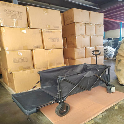 すべての地勢の車輪が付いている買物をする折り畳み式ワゴン カートの実用的な折りたたみピクニック ワゴン