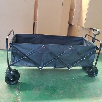 広い車輪が付いている実用的な特大折るワゴン携帯用折りたたみカート ワゴン