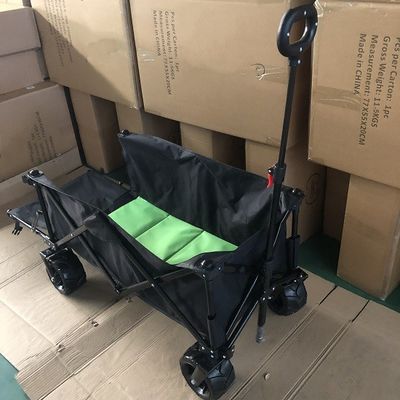 多目的折り畳み式ワゴン カートの屋外の7インチPUはワゴン後部入り口を畳む