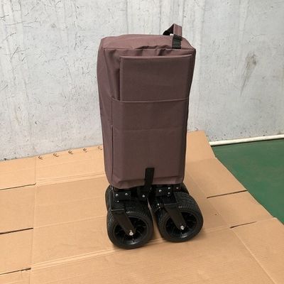 広い折るステーション ワゴンの折り畳み式のピクニック トロリー カート屋外ワゴン