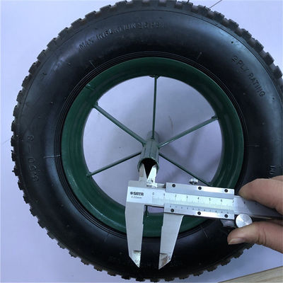 3.50-8空気のトロリー車輪の小さい空気のゴム製手押し車の車輪の足車
