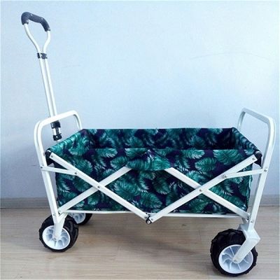 7&quot; PUの車輪の折りたたみの庭カート広い浜のカートのトロリー70kgs