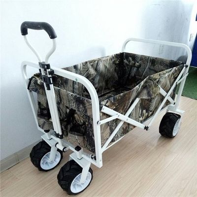 7&quot; PUの車輪の折りたたみの庭カート広い浜のカートのトロリー70kgs