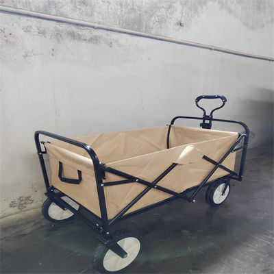 輸送折りたたみワゴン カート4つの車輪が付いている折り畳み式浜のトロリー103cm