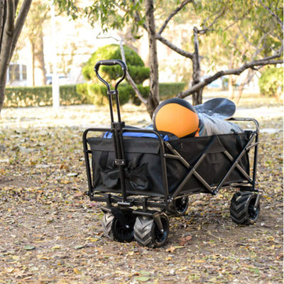 折りたたみワゴン実用的な折る屋外のトロリー キャンプを折る4つの車輪