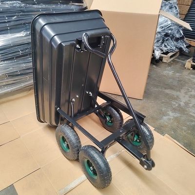 75L多ボディ庭のダンプのカートの大容量の機能をひっくり返すことの多ダンプのカート