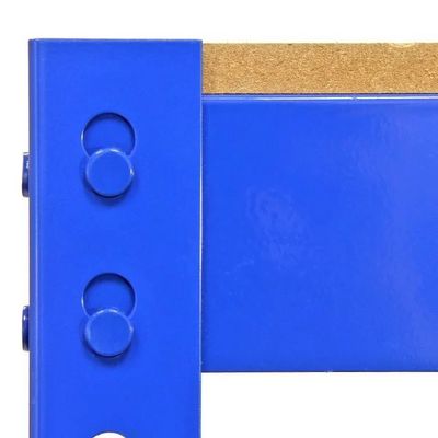 Boltless 5層の金属の棚の家の記憶装置の青