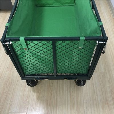 XXLの頑丈な庭の網のカートの手押し車の網の庭のトロリー カートの実用的なダンプカー