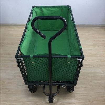 XXLの頑丈な庭の網のカートの手押し車の網の庭のトロリー カートの実用的なダンプカー