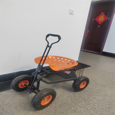 快適な庭の車輪用具の座席が付いている転がり仕事の座席庭の仕事の座席
