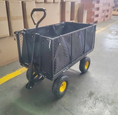 特大の庭の網のカートの鋼鉄トロリー頑丈で実用的な庭カート