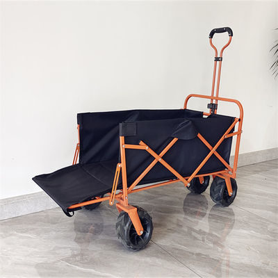 ワゴンを折る屋外OEM車輪によってカスタマイズされる色のピクニック買物をするトロリー