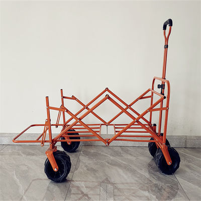 ワゴンを折る屋外OEM車輪によってカスタマイズされる色のピクニック買物をするトロリー