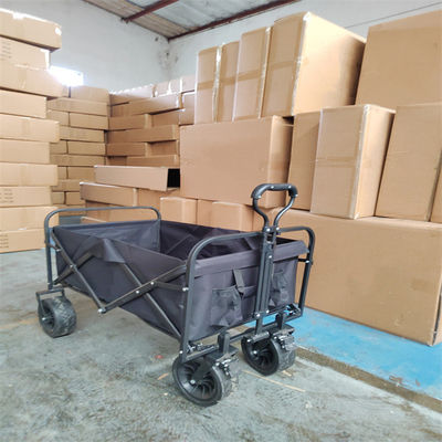 PUの車輪が付いている頑丈な屋外のキャンプの庭折り畳み式ワゴン カート