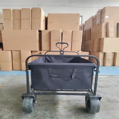 PUの車輪が付いている頑丈な屋外のキャンプの庭折り畳み式ワゴン カート
