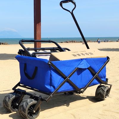 折りたたみ溶接のトロリー調節可能なPUはカスタマイズされる実用的な折るワゴンを動かす