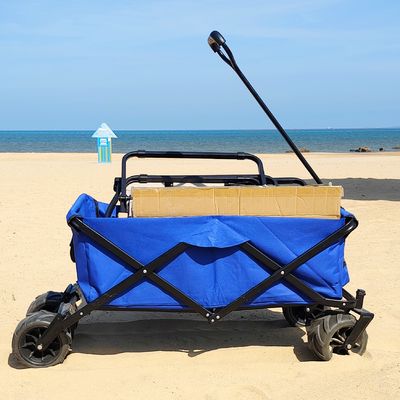 折りたたみ溶接のトロリー調節可能なPUはカスタマイズされる実用的な折るワゴンを動かす