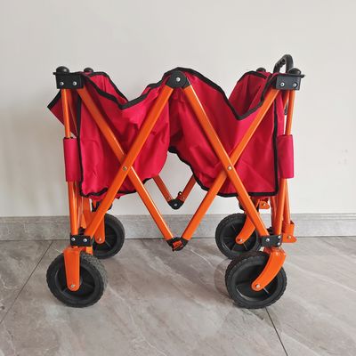 7inch車輪の折りたたみ買物車の四方折る屋外のキャンプのカート
