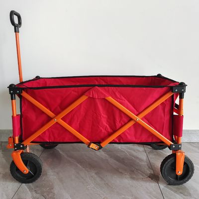 7inch車輪の折りたたみ買物車の四方折る屋外のキャンプのカート