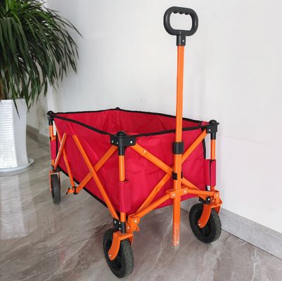 7inch車輪の折りたたみ買物車の四方折る屋外のキャンプのカート