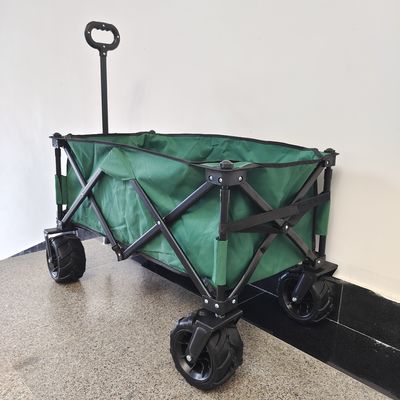 二重デッキのオックスフォードの布の折りたたみステーション ワゴンの金属フレームのキャンプ ワゴン