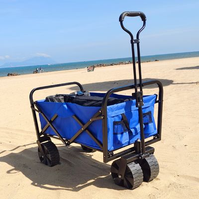 折るキャンプのカート広いPPの車輪の大容量の折りたたみステーション ワゴンのカート