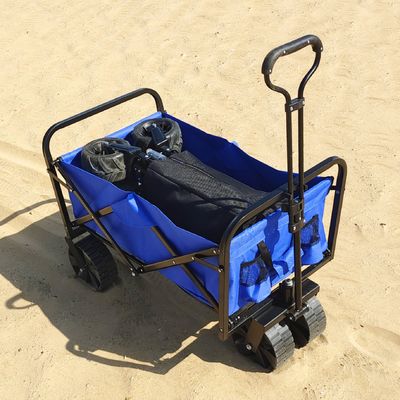 折るキャンプのカート広いPPの車輪の大容量の折りたたみステーション ワゴンのカート
