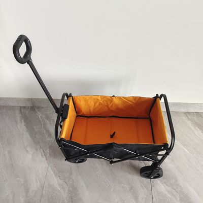 屋外の折るキャンプのカートのための6インチの車輪が付いている小型折りたたみ買物車