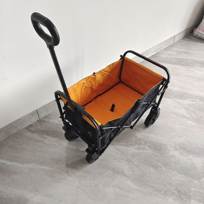 屋外の折るキャンプのカートのための6インチの車輪が付いている小型折りたたみ買物車