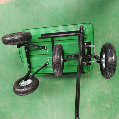 実用的な10インチの空気タイヤは庭のダンプ トラック75L容量を動かす