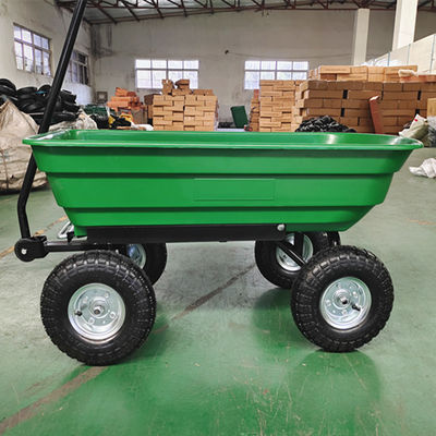 実用的な10インチの空気タイヤは庭のダンプ トラック75L容量を動かす