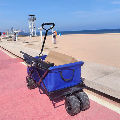 PUの車輪は70kg屋外の折り畳み式動かされたワゴン キャンプの折るプラットホーム ワゴンに荷を積む