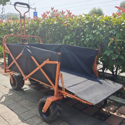 後ろ側の開始構造の折りたたみのステーション ワゴンのカートの広い車輪のキャンプのカート