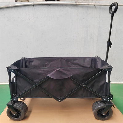 4つの車輪の屋外の折るトロリー カート折りたたみ実用的なプッシュ プル ワゴン カート
