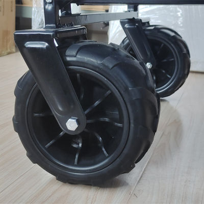 折るワゴン伸張は折りたたみキャンプのカートの折りたたみ浜のトロリーを扱う