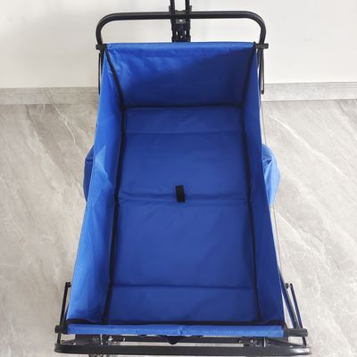 ステンレス鋼 フレーム折りたたみ折るワゴン空気タイヤは携帯用庭カートを動かす