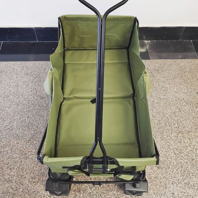 広い車輪折りたたみ浜のカートの多目的キャンプのカートの折りたたみのベビーカー ワゴン