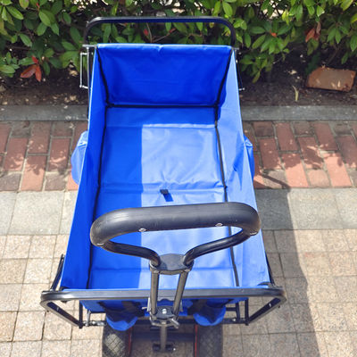 調節可能なハンドル折りたたみ実用的な浜のカート3.00-4の車輪用具のトロリー折りたたみワゴン