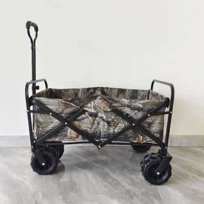 頑丈な折り畳み式の庭カート160LBの負荷4車輪キャンプ浜のトロリー
