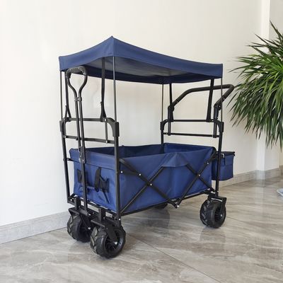 折りたたむキャンピングカート ビーチ トロリーカート 屋根付き ドリーズ 折りたたむカート