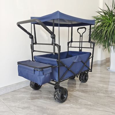 折りたたむキャンピングカート ビーチ トロリーカート 屋根付き ドリーズ 折りたたむカート