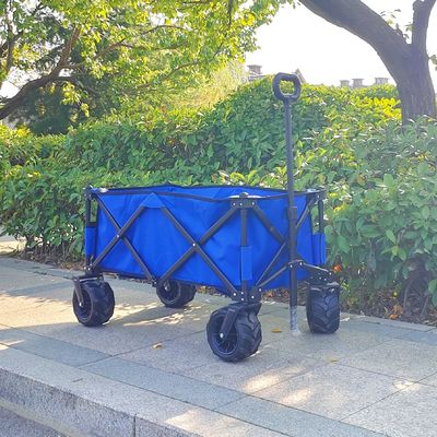 重荷 キャンピング ワゴン カート 調整可能な ハンドル 折りたたみ 手車 PU 輪