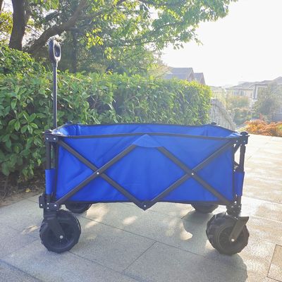 重荷 キャンピング ワゴン カート 調整可能な ハンドル 折りたたみ 手車 PU 輪